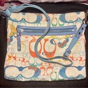 Coach Optic Signature Butterfly tote bag